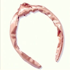 Victorias secret pink satin knot headband